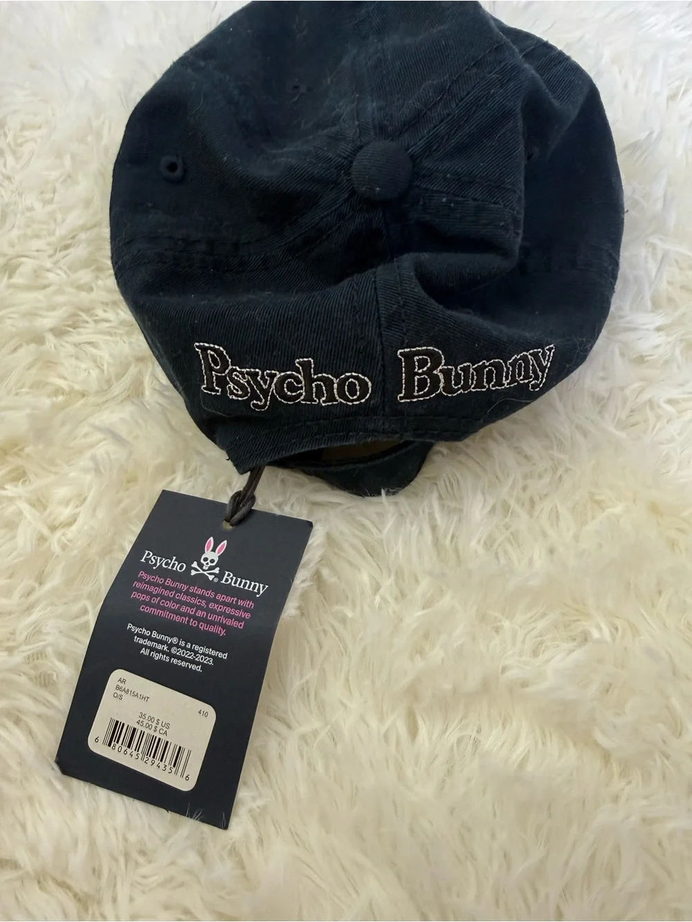 Psycho bunny hat cap navy blue NWT